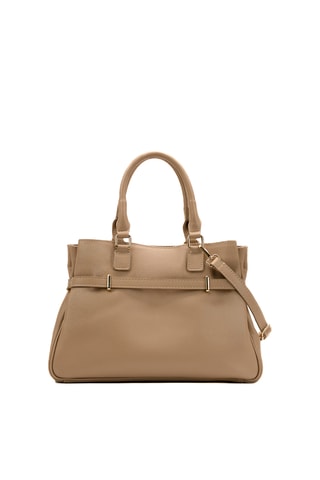 Sac à main en cuir Nara - Taupe