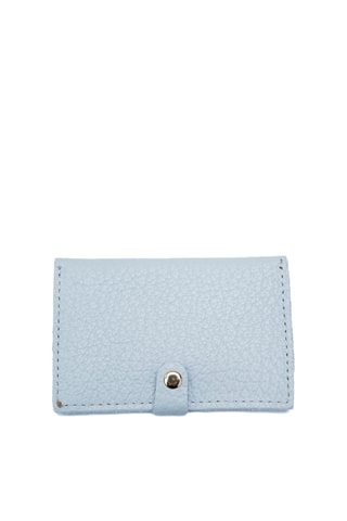 Porte-cartes en cuir Adela - Bleu