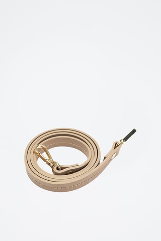 Sac seau en cuir et osier Grand Lucci - Taupe