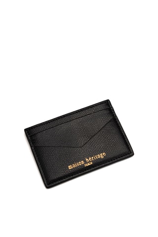 Porte-cartes en cuir Pablo - Noir