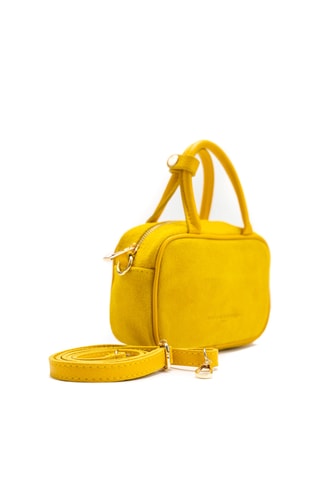 Sac à main en cuir Alba - Jaune
