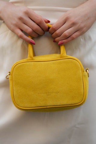 Sac à main en cuir Alba - Jaune