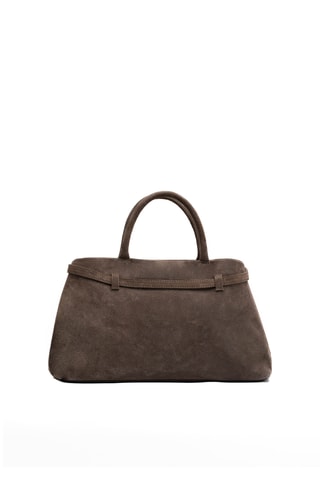 Sac à main en nubuck Sicilia - Taupe
