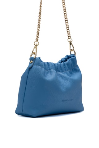 Sac bandoulière en cuir Cello - Bleu