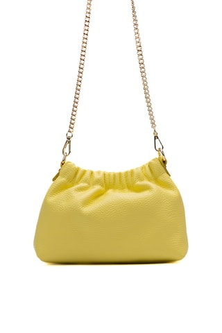 Sac bandoulière en cuir Cello - Jaune