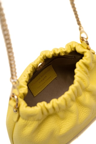 Sac bandoulière en cuir Cello - Jaune