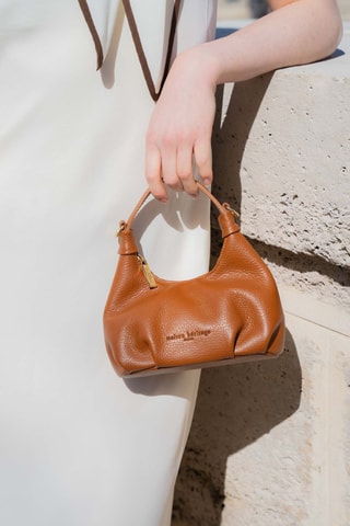 Sac à main en cuir Costa - Camel
