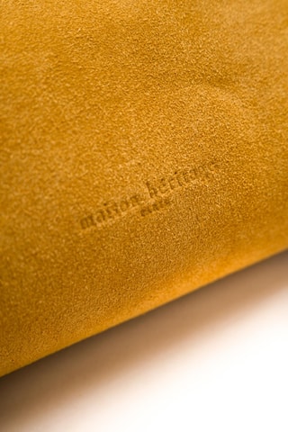 Sac porté épaule en nubuck Napoli - Jaune