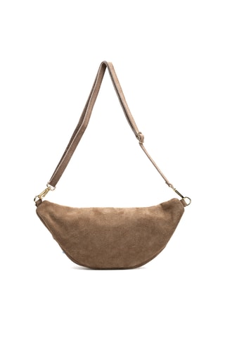 Sac banane en nubuck Dia - Taupe