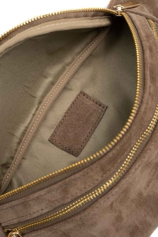 Sac banane en nubuck Dia - Taupe