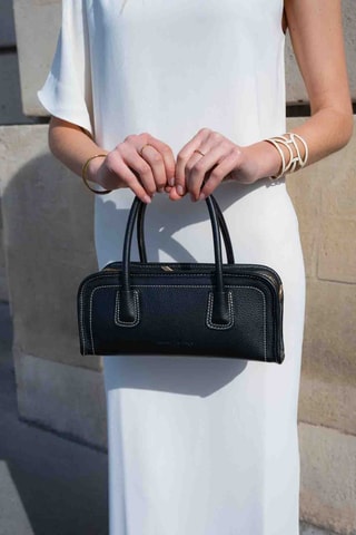 Sac à main en cuir Barolo - Noir