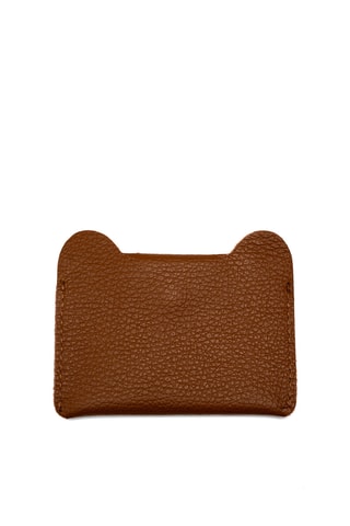 Porte-cartes en cuir Ana - Camel