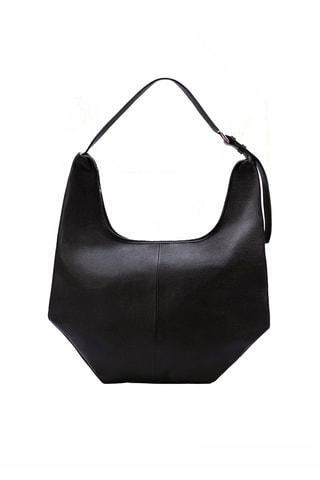 Sac porté épaule en cuir Vita - Noir