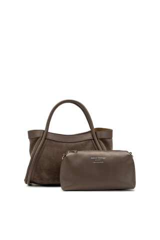 Sac à main en cuir Baccia - Taupe