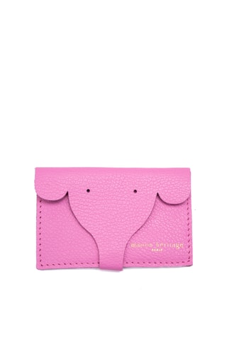 Porte-cartes en cuir Adela - Rose