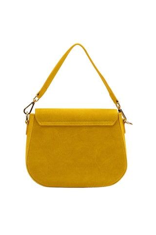 Sac porté épaule en nubuck Otia - Jaune