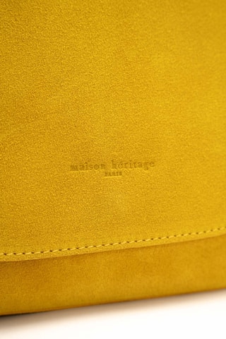 Sac porté épaule en nubuck Otia - Jaune