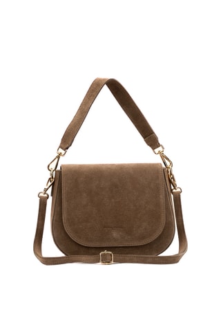 Sac porté épaule en nubuck Otia - Taupe