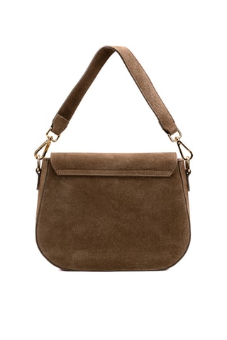 Sac porté épaule en nubuck Otia - Taupe
