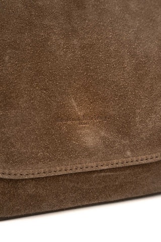 Sac porté épaule en nubuck Otia - Taupe