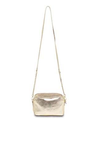 Sac bandoulière en cuir Elyn - Doré