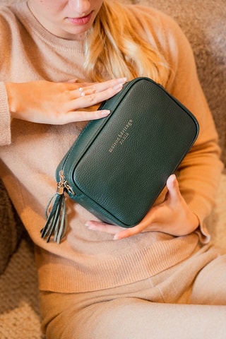 Sac bandoulière en cuir Gaby - Vert