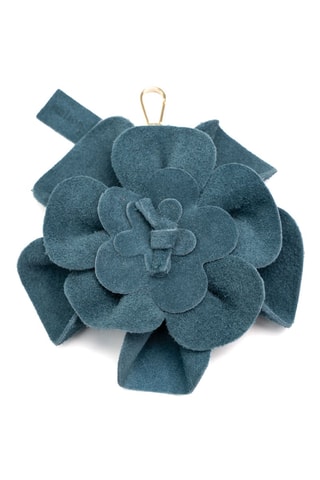 Porte-clés en nubuck Lini - Bleu