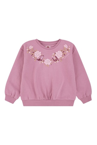 Sweat - Beige, rouge et rose
