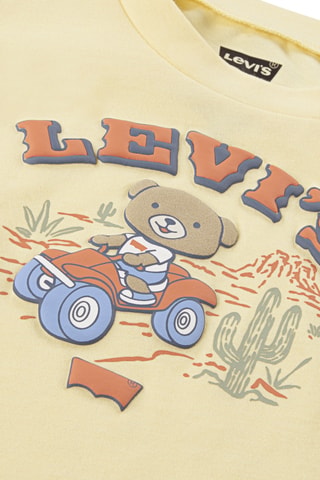T-shirt et short en jean - Jaune