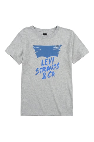 T-shirt - Rouge, bleu et gris