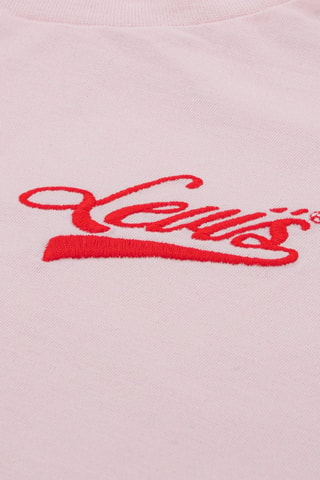 T-shirt  poudré - Blanc, rouge et rose