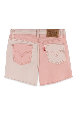 Short en jean - Rouge