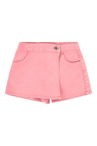 Jupe-short en jean - Rose