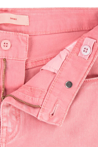 Jupe-short en jean - Rose