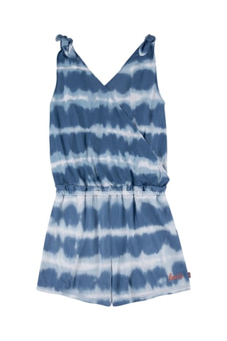 Combishort tie and dye - Blanc et bleu