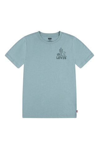 T-shirt en coton biologique - Bleu