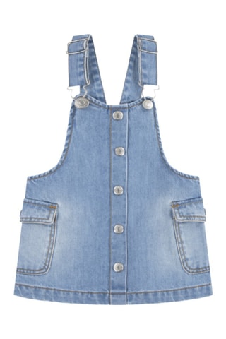 Robe-salopette en jean - Bleu