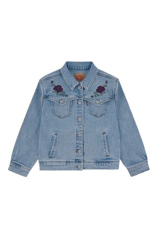 Veste en jean - Rouge, bleu et vert