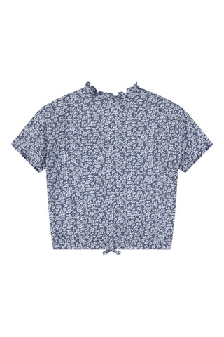 T-shirt - Blanc et bleu
