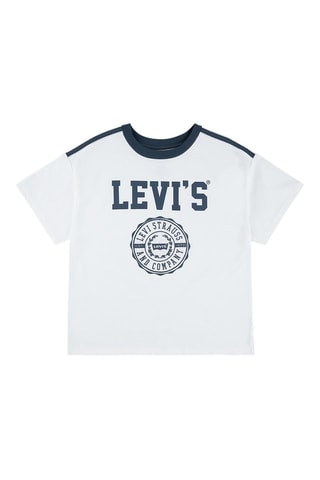 T-shirt - Blanc et bleu