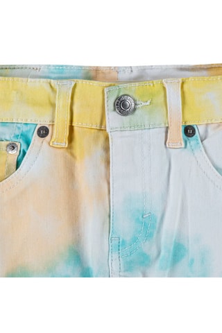 Short en jean - Jaune