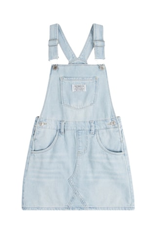 Robe salopette en jean - Bleu