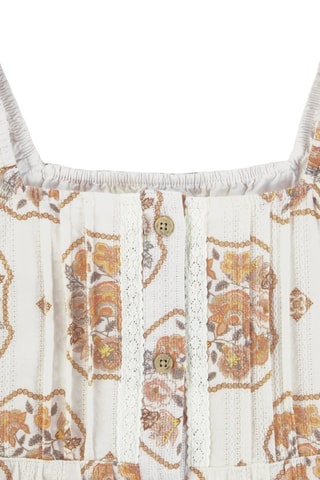 Robe - Blanc et orange