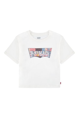 T-shirt - Blanc, bleu et rose