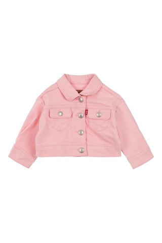 Veste en jean - Blanc, rouge et rose