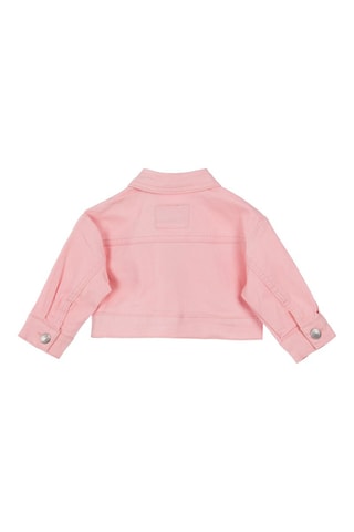Veste en jean - Blanc, rouge et rose