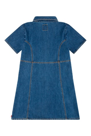 Robe en jean - Blanc, rouge et bleu