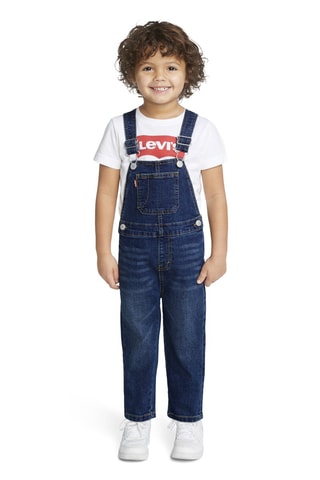 Salopette short en jean - Bleu