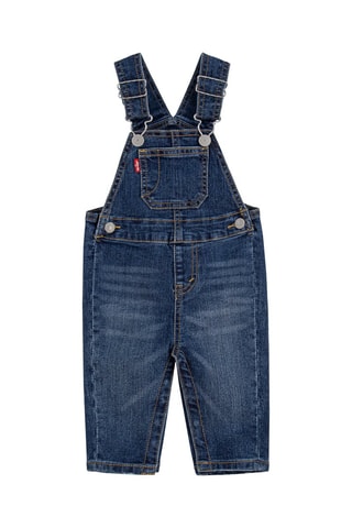 Salopette short en jean - Bleu