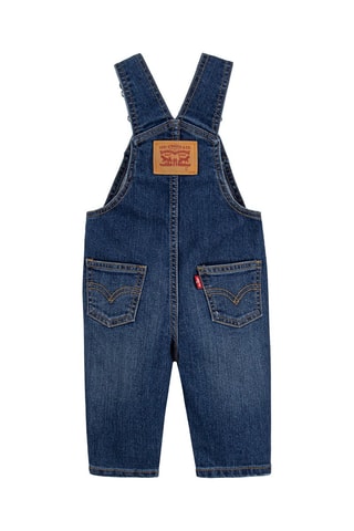 Salopette short en jean - Bleu